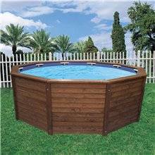 Spa K2O Malibú con panelado de madera