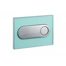 Placa en cromo vidrio verde MOON