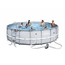 Piscina desmontable redonda 549x132 cm POWER STEEL Bestway