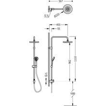 Conjunto ducha ECO-TERM toma pared TRES