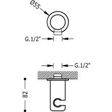 Soporte circular para ducha TRES