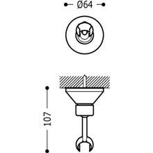 Soporte orientable para ducha latón TRES
