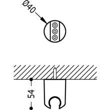 Soporte fijo para ducha TRES