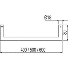 Toallero 50 cm CLASS-TRES 