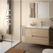 Mueble 60cm Blanco de 2 cajones SALGAR NOJA