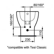 Bidé a suelo y a pared TESI Ideal Standard
