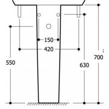 Pedestal ECCO Ideal Standard
