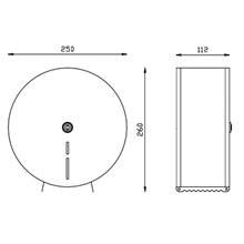Portarrollos Industrial acero brillante NOFER