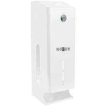 Portarrollos triple con visor acero blanco NOFER