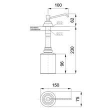 Dosificador de jabón brillo Inserts Nofer