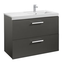 Mueble 90cm dos cajones gris Prisma Roca