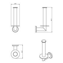 Portarrollos vertical architect COSMIC