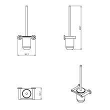 Escobillero cristal pared architect COSMIC