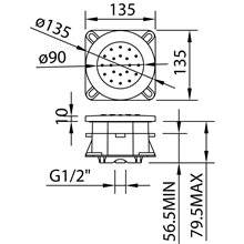 Jets de hidromasaje Round 135