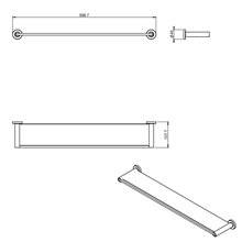 Estante vidrio 60 cm architect COSMIC