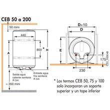 Termo CEB 75L mural DE DIETRICH