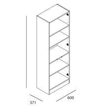 Mueble auxiliar pilar Motril wengué 2P SALGAR