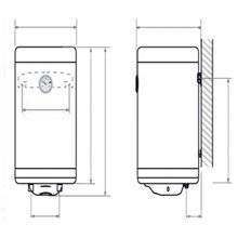 Termo vertical 50 litros SLIM TEGLER