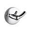 Percha doble monaco cromada NOFER