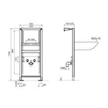 Bastidor para lavabo Sanitarblock OLI