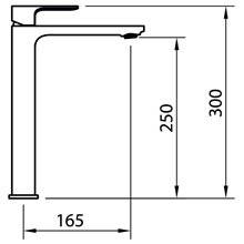 Grifo alto de lavabo Saona Slim