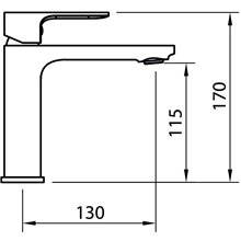 Grifo de lavabo Saona Slim