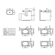 Lavabo encastrado Inspira Soft Roca 55x37