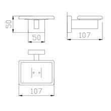 Jabonera rectangular classic NOFER