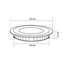 Placa LED circular ultrafina &Oslash;12x2cm 6W