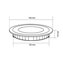 Placa LED circular ultrafina &Oslash;14'6x2cm 9W