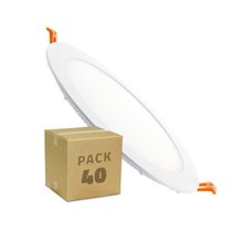 Pack x20 Placa LED circular ultrafina Ø22'5x2cm 18W