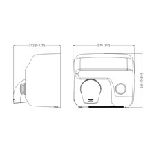 Secamanos blanco manual 5,9k Saniflow Mediclinics