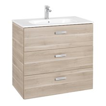 Mueble 3 cajones abedul 80cm Victoria Basic Roca