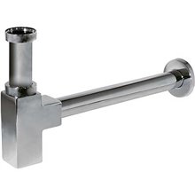 Sifón para lavabo visto cuadrado telescópico TRES