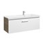 Mueble 110cm un caj&oacute;n blanco-fresno Prisma Roca