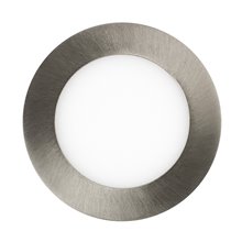 Placa LED circular ultrafina Ø12x2cm 6W plata