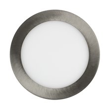 Placa LED circular ultrafina Ø17x2cm 12W plata