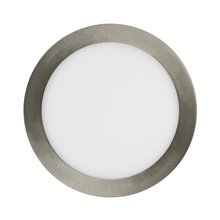 Placa LED circular ultrafina Ø20x2cm 15W plata
