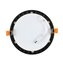 Placa LED circular ultrafina &Oslash;17x2cm 12W negro