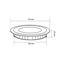 Placa LED circular ultrafina &Oslash;17x2cm 12W negro