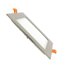 Placa LED cuadrada ultrafina 17'2x17'2cm 12W plata