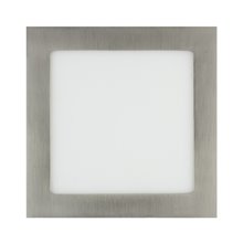 Placa LED cuadrada ultrafina 20x20cm 15W plata