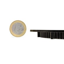 Placa LED cuadrada ultrafina 20x20cm 15W negra