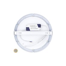 Plafón LED de techo redondo Ø17x4cm 12W blanco