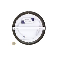 Plafón LED de techo redondo Ø22'5x4cm 18W plata
