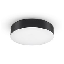 Plafón LED redondo IP65 Ø32x6cm 21W negro