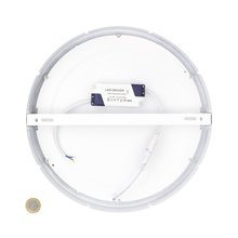 Plafón LED de techo redondo Ø30x4cm 24W blanco
