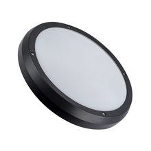 Plafón LED redondo IP65 Ø30x9cm negro