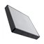 Plaf&oacute;n LED cuadrado IP65 40x40x9cm negro
