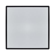 Plafón LED cuadrado IP65 40x40x9cm negro